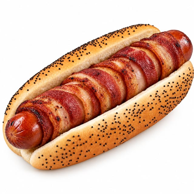 Bacon-Wrapped and Deep Fried Jumbo Dog