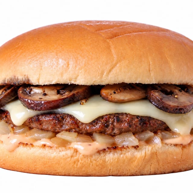 Mushroom Swiss Burger