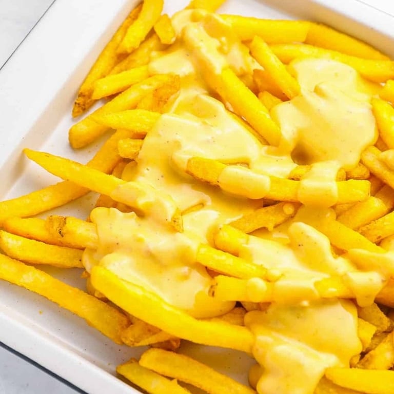 Delicious cheese fries