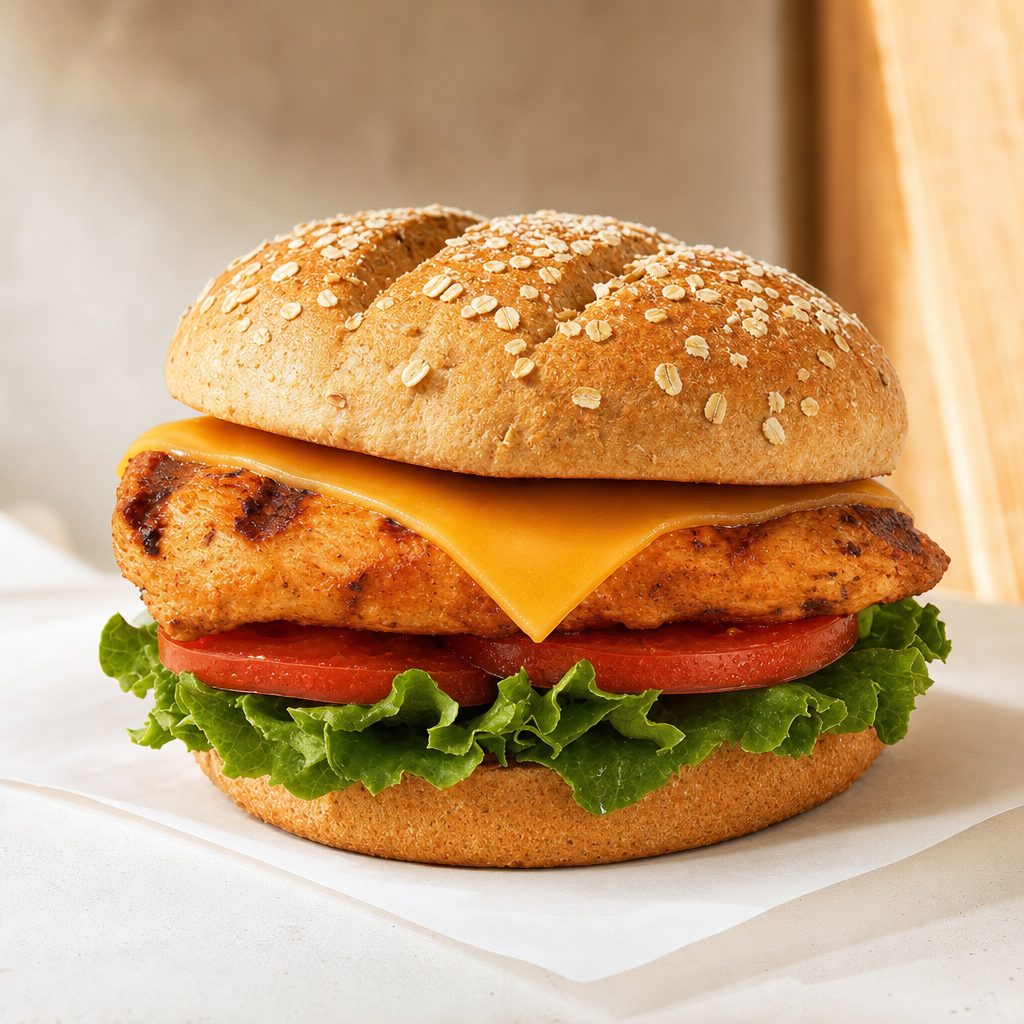 Oriental Grilled Chicken Breast Sandwich.