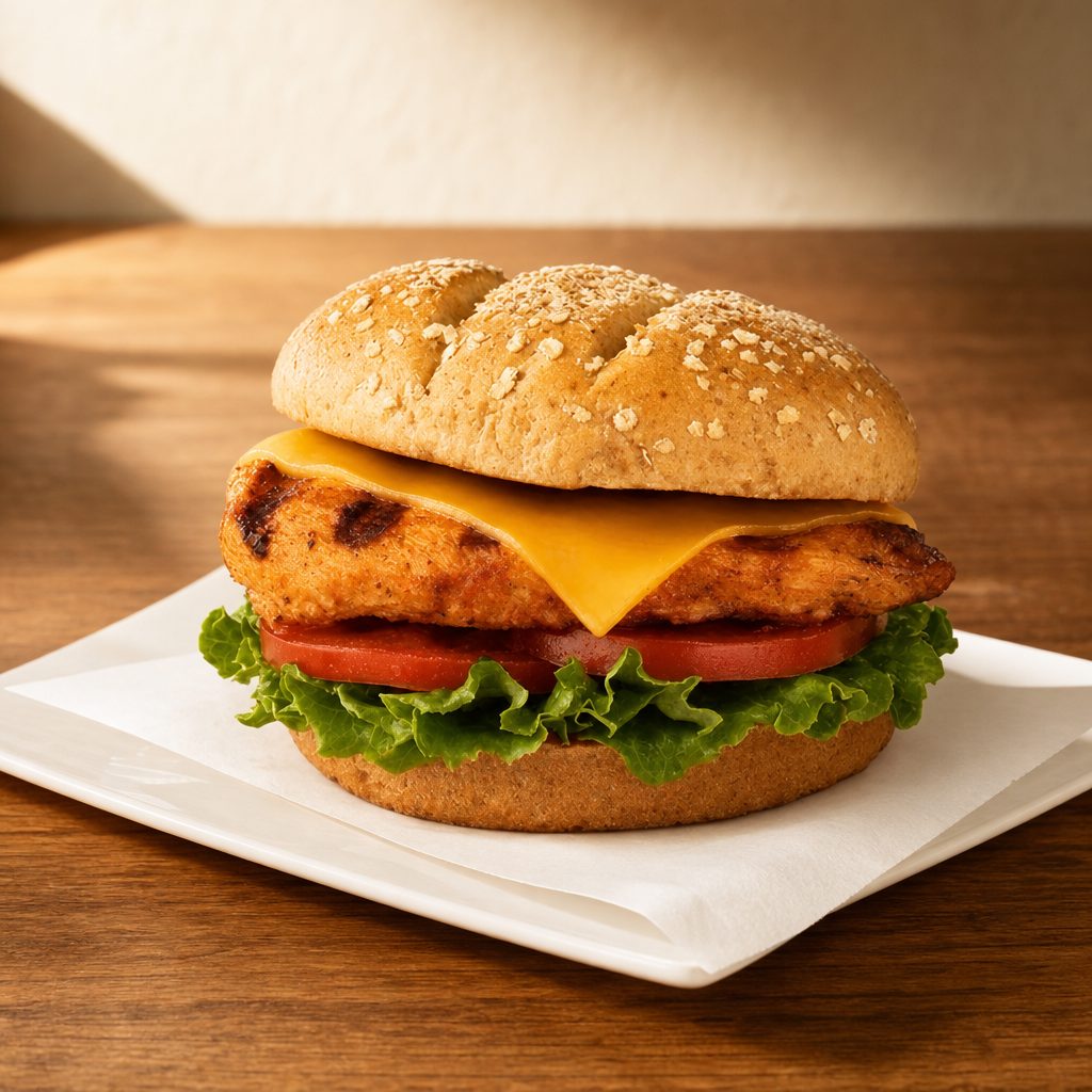 Americana Grilled Chicken Breast Sandwich.